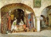 unknow artist, Arab or Arabic people and life. Orientalism oil paintings  262